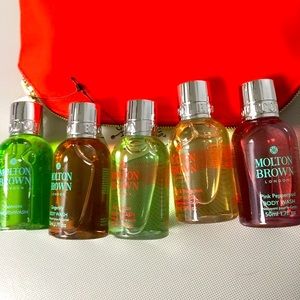 New MOLTON BROWN London Body Wash x 4 + 3 GIFTS